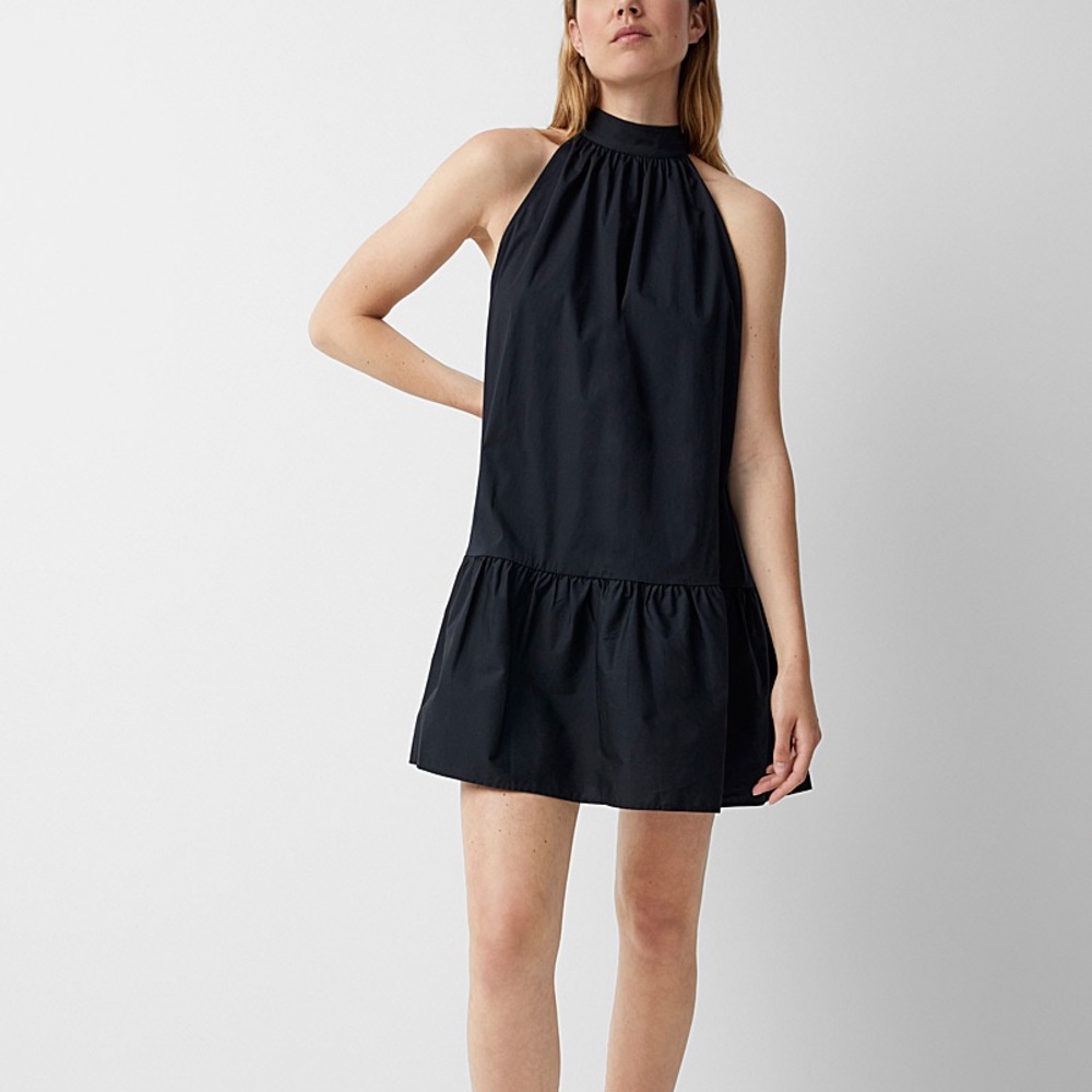 STAUD Black Mini Dress